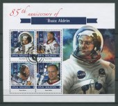 85-лет астронавту Баззу Олдрину.Блок(4 марки).2015г.Мальдивы