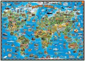 Карта мира для детей. Настольная.