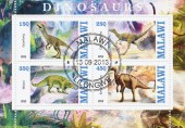 Динозавры.Лист(фант.)Малави.2013