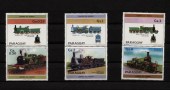 Паровозы.Набор марок.Парагвай.1984