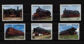 Паровозы.Набор марок.Парагвай.1985