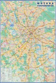 Москва современная. Карта города