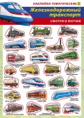 Железнодорожный транспорт России. Наклейки тематические.