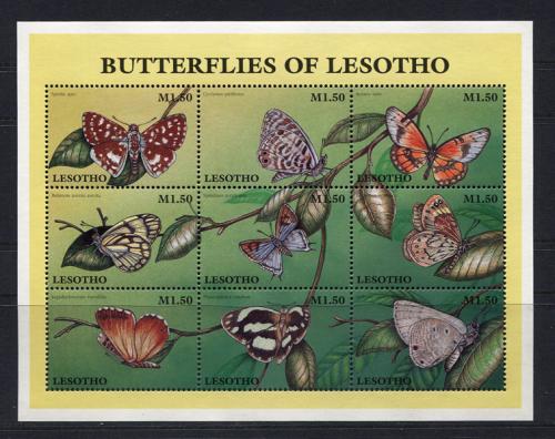 Бабочки Лесото.Блок.Лесото.