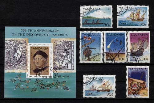 500-летие открытия Америки. Набор марок. Танзания